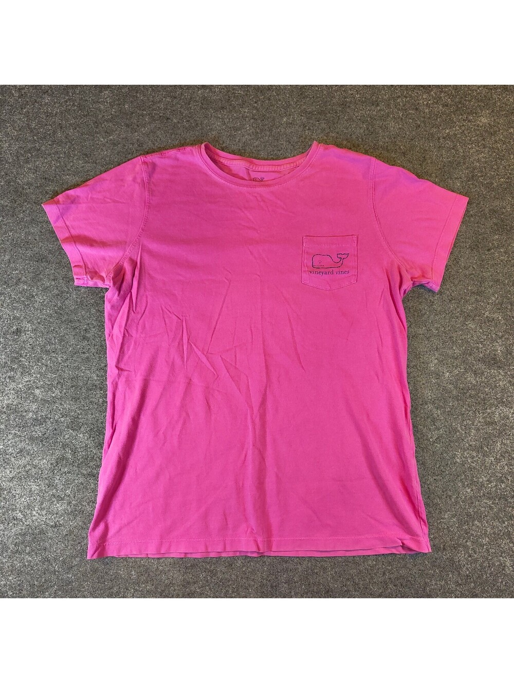 Vineyard Vines Whale Pocket T-Shirt Pink Short Sleeve Women's Size Medium M